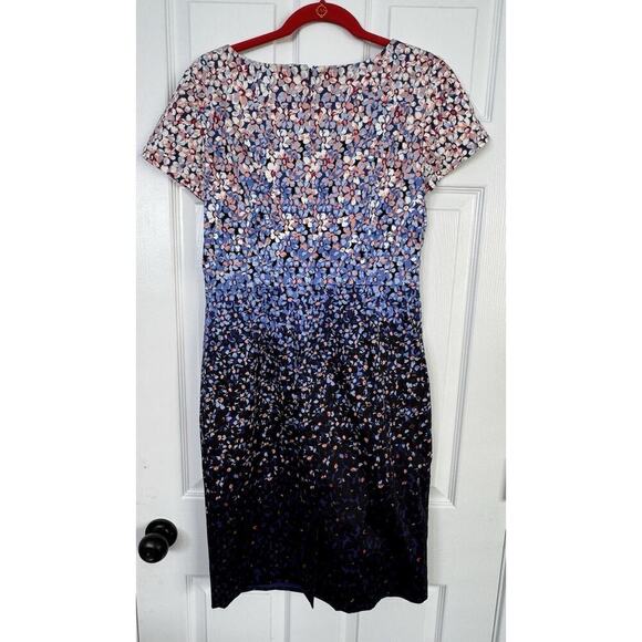 Talbots Floral Ombre Sheath Career Dress Size 6 - Picture 6 of 9